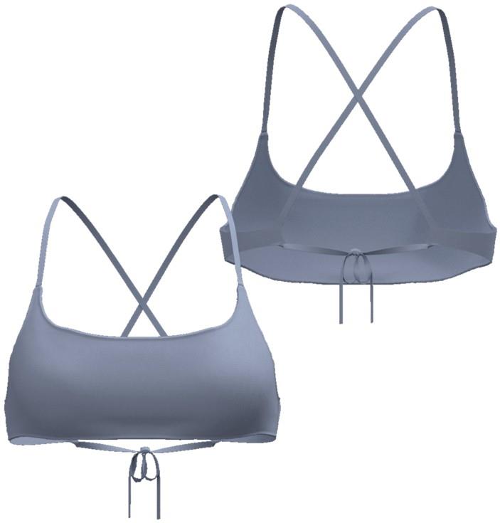 Minimal Scoop Top - Womens - ghost blue 1
