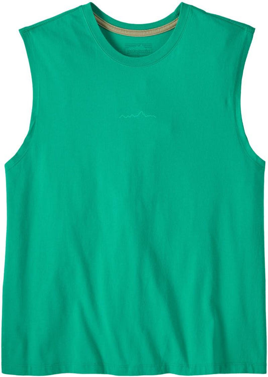 Multi-Pitch Boxy Tank - Womens - aqua stone 1
