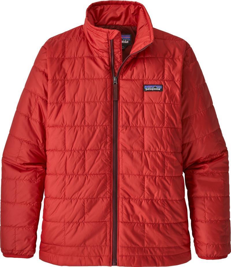 Nano Puff Brick Quilt Jacket - Kids - fire w/oxide red 1