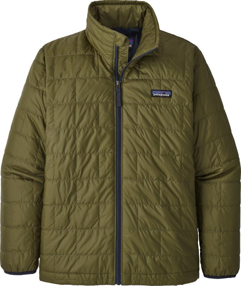 Nano Puff Brick Quilt Jacket - Kids - palo green 1