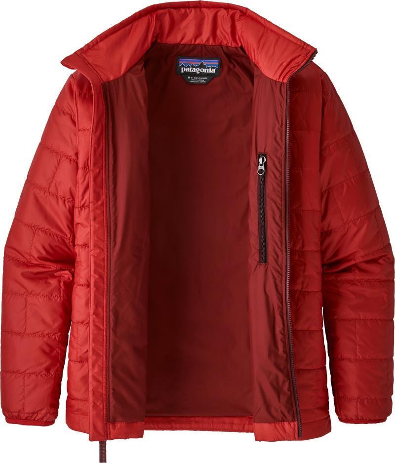 Nano Puff Brick Quilted Jacket - Kids - Fire w/Oxide Red 2