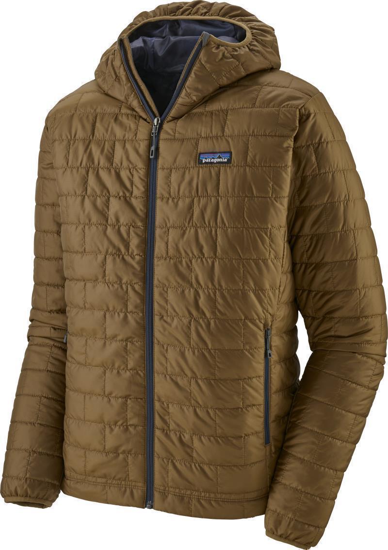 Nano Puff Hoody - Mens - Coriander Brown w/River Delta Multi / Smolder Blue 1