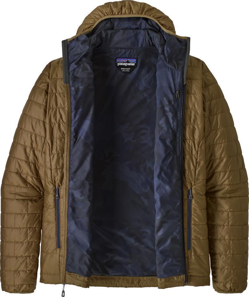 Nano Puff Hoody - Mens - Coriander Brown w/River Delta Multi / Smolder Blue 2