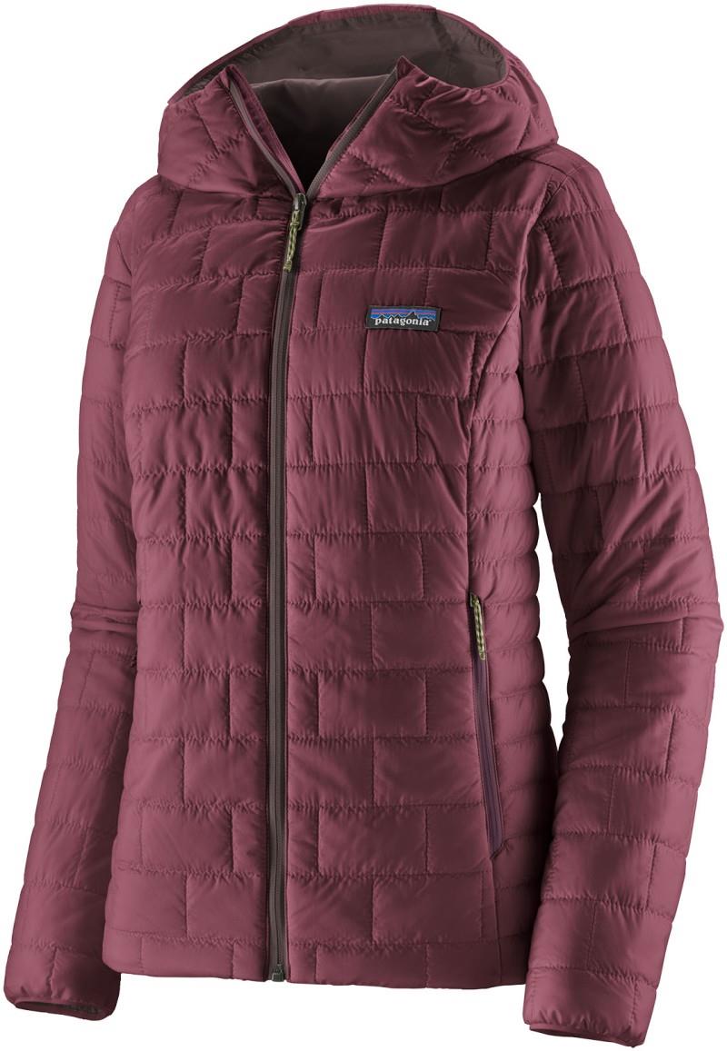 Nano Puff Hoody - Womens - berry fig 1