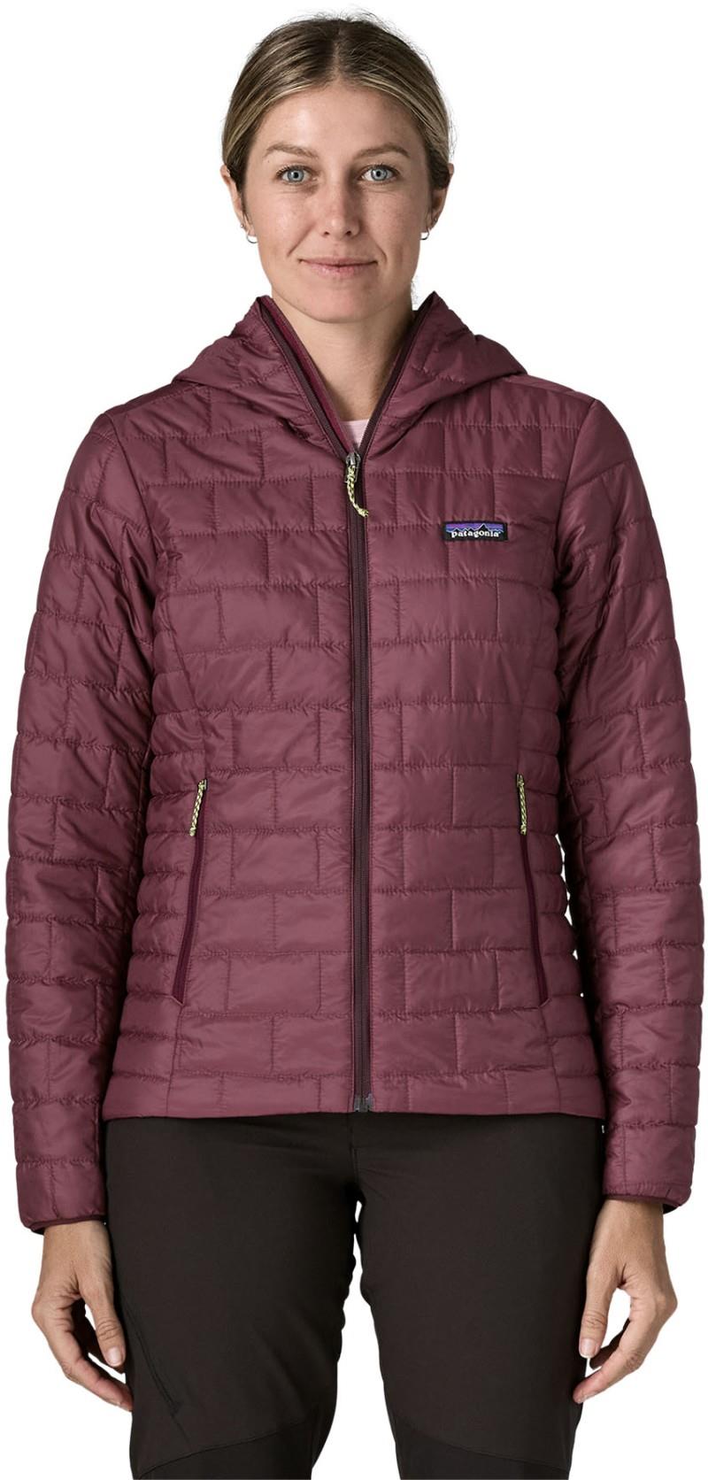 Nano Puff Hoody - Womens - berry fig 1
