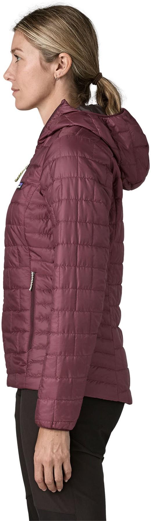 Nano Puff Hoody - Womens - berry fig 1