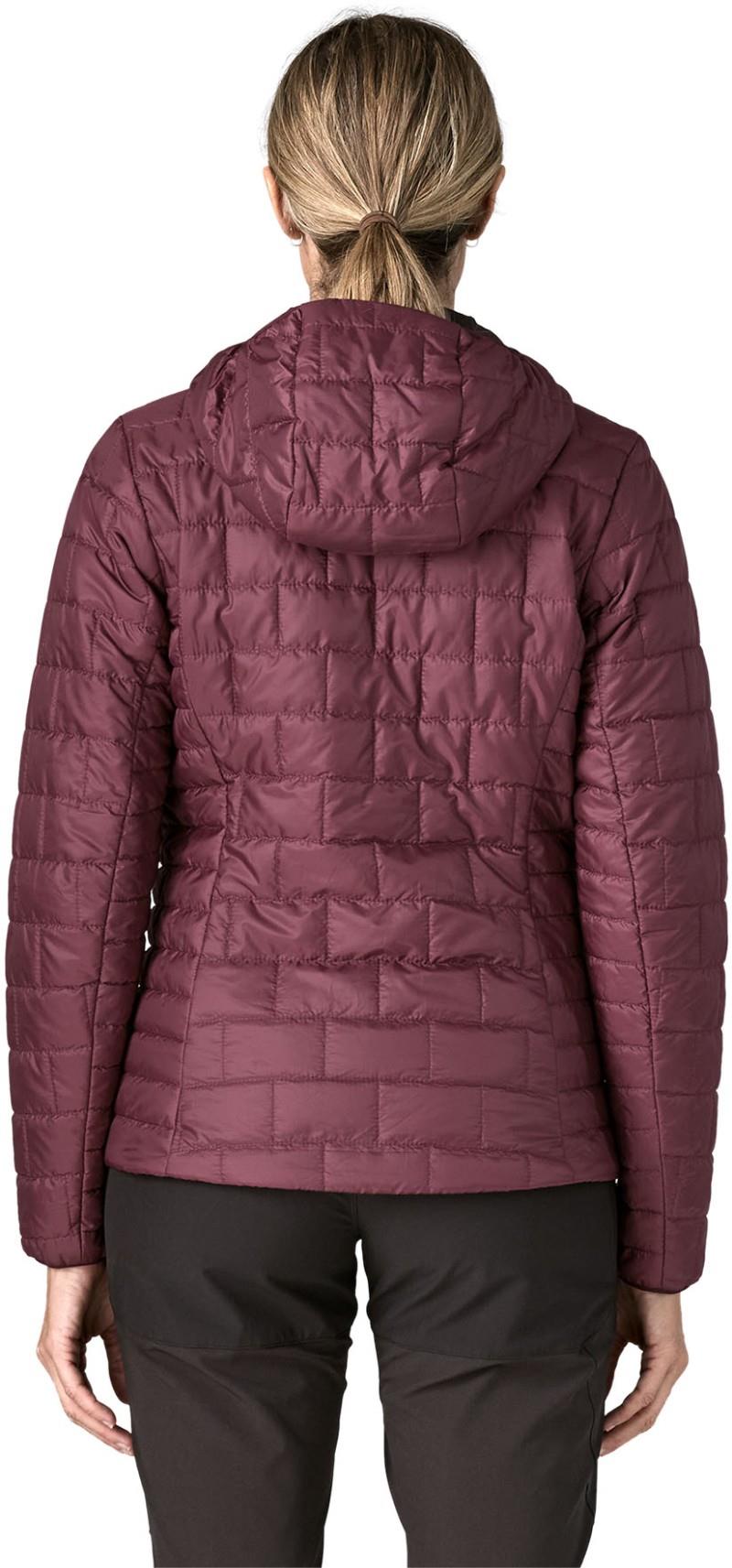 Nano Puff Hoody - Womens - berry fig 1
