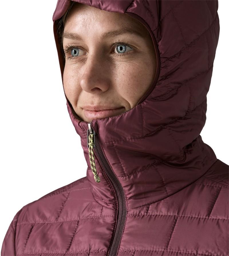 Nano Puff Hoody - Womens - berry fig 1