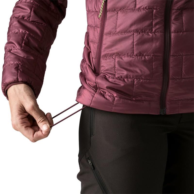 Nano Puff Hoody - Womens - berry fig 1