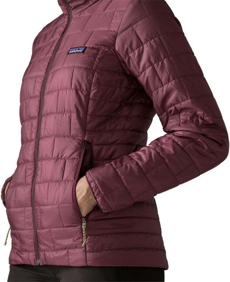 Nano Puff Hoody - Womens - berry fig 1