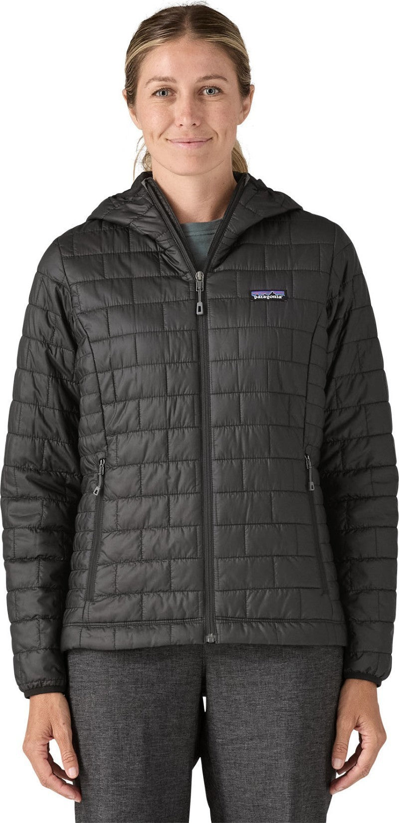 Nano Puff Hoody - Womens - black 1