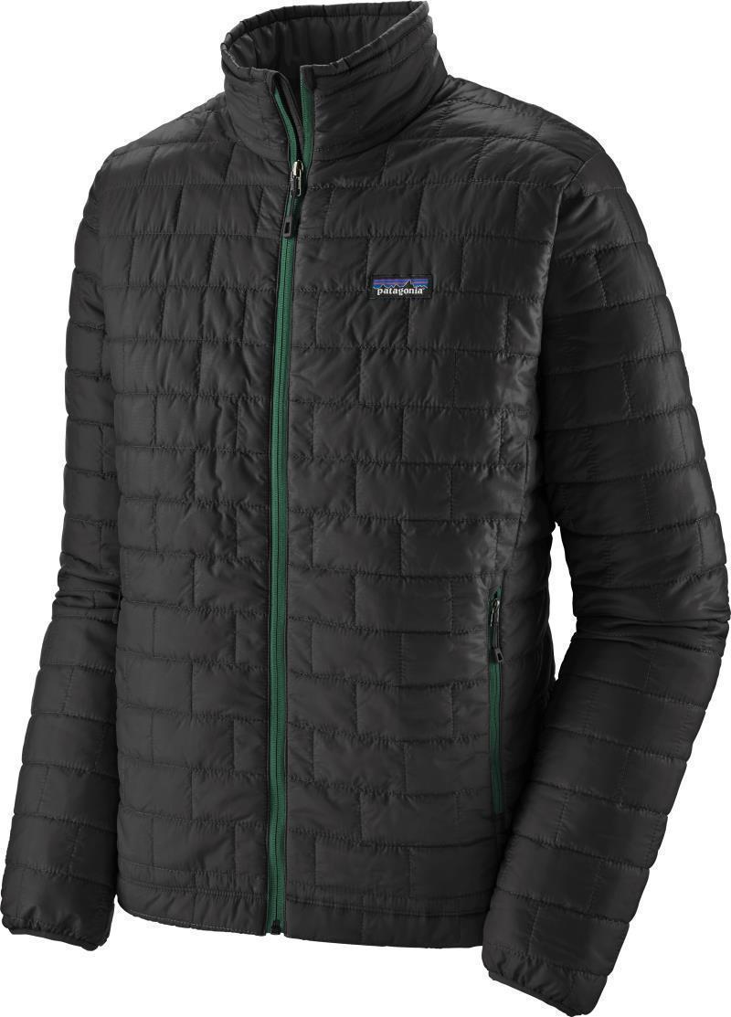 Nano Puff Jacket - Mens - ink black w/oak grove green 1