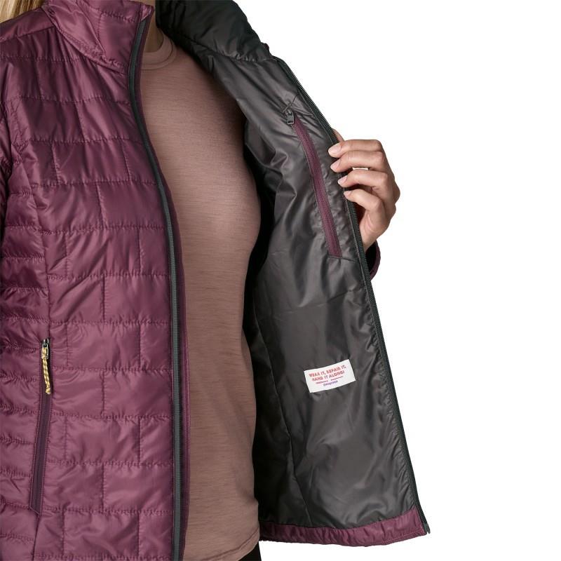 Nano Puff Jacket - Womens - berry fig 1