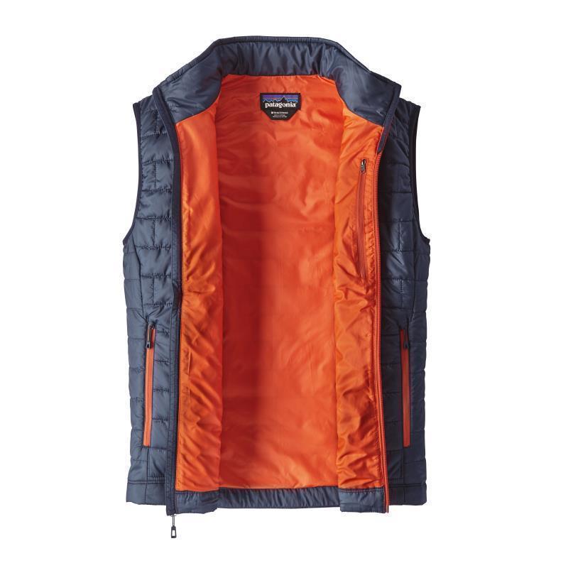Nano Puff Vest - Mens - Navy Blue w/Paintbrush Red 2