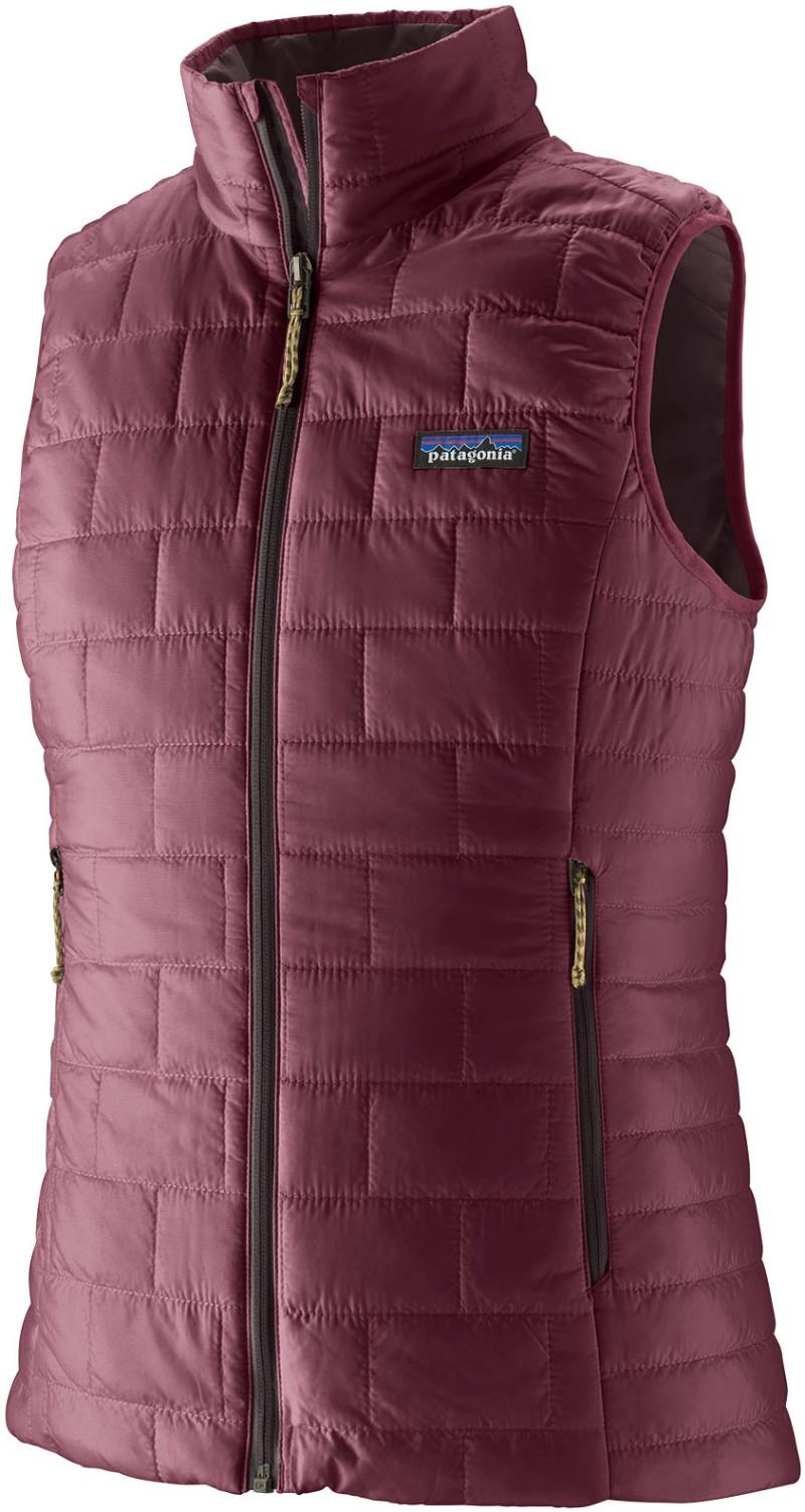 Nano Puff Vest - Womens - berry fig 1