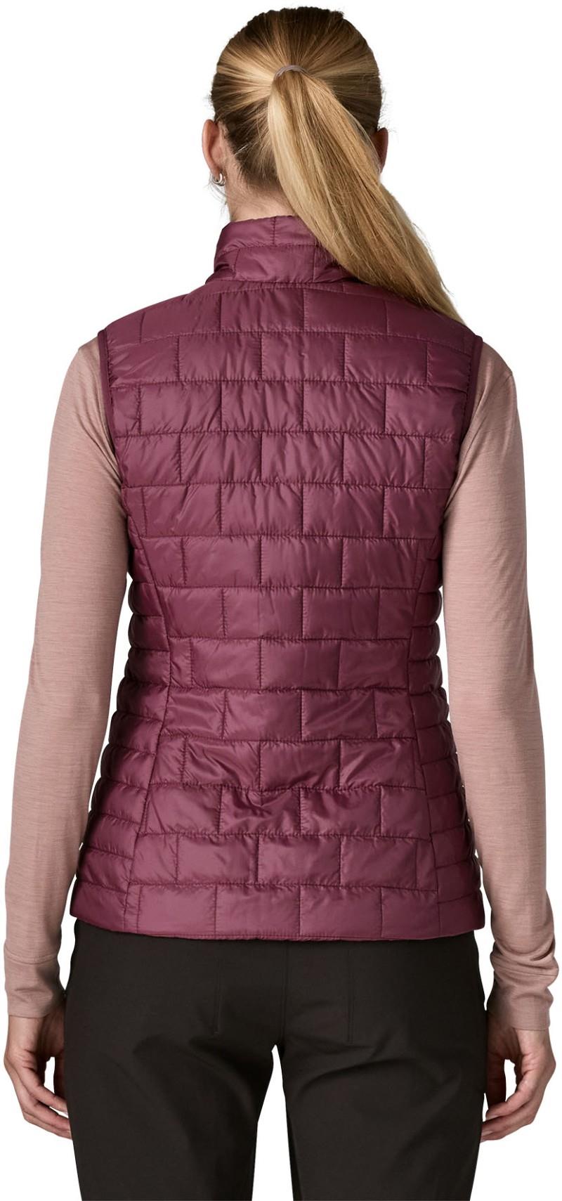 Nano Puff Vest - Womens - berry fig 1