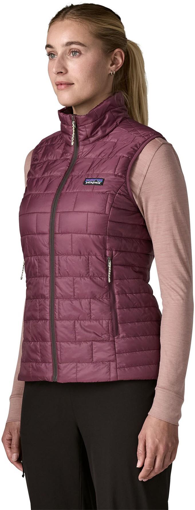 Nano Puff Vest - Womens - berry fig 1