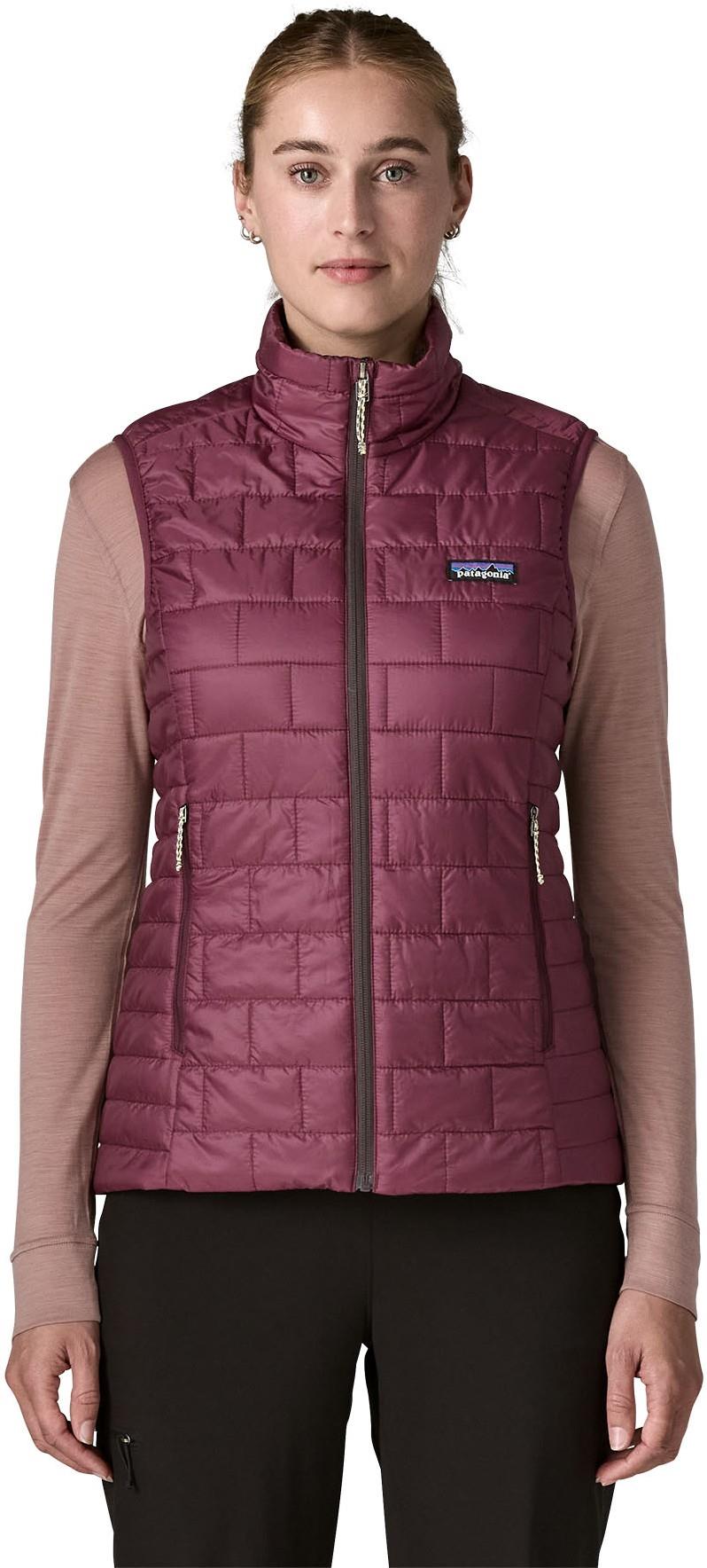 Nano Puff Vest - Womens - berry fig 1