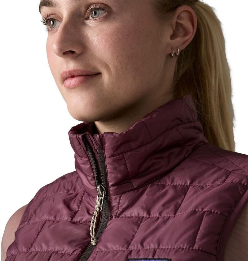 Nano Puff Vest - Womens - berry fig 1