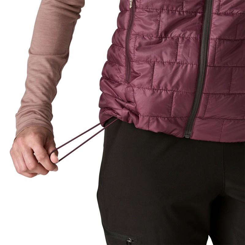 Nano Puff Vest - Womens - berry fig 1