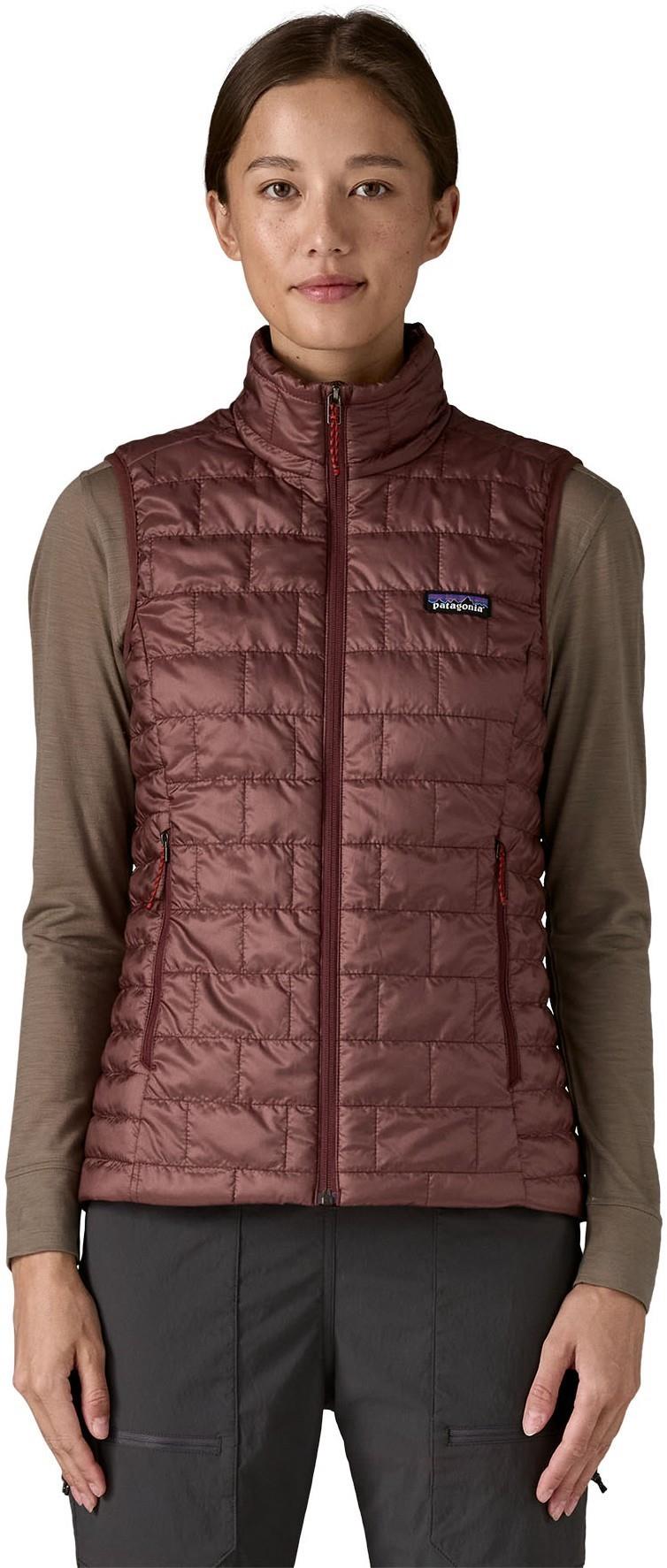 Nano Puff Vest - Womens - dark ruby 1