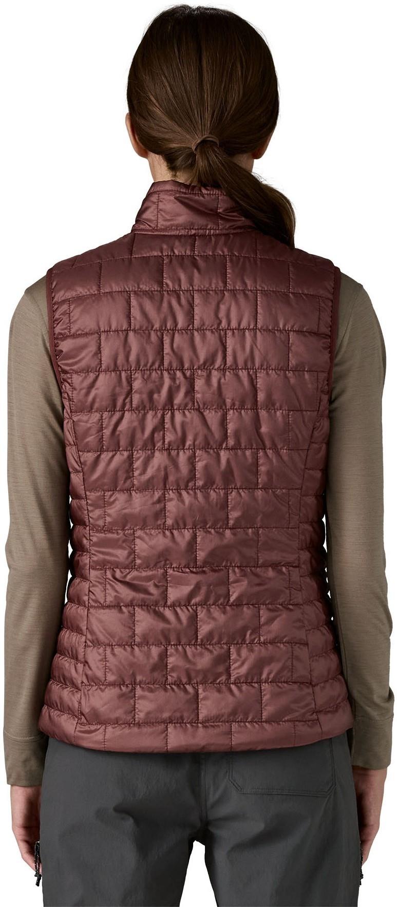 Nano Puff Vest - Womens - dark ruby 1