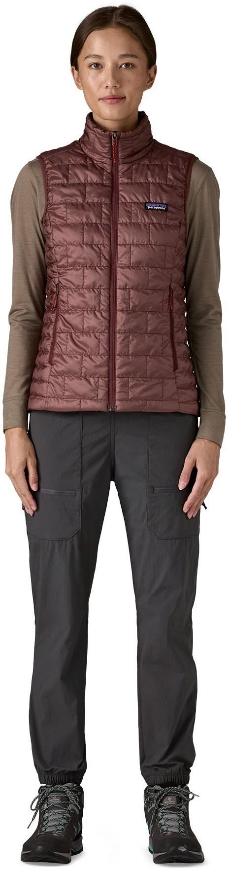 Nano Puff Vest - Womens - dark ruby 1