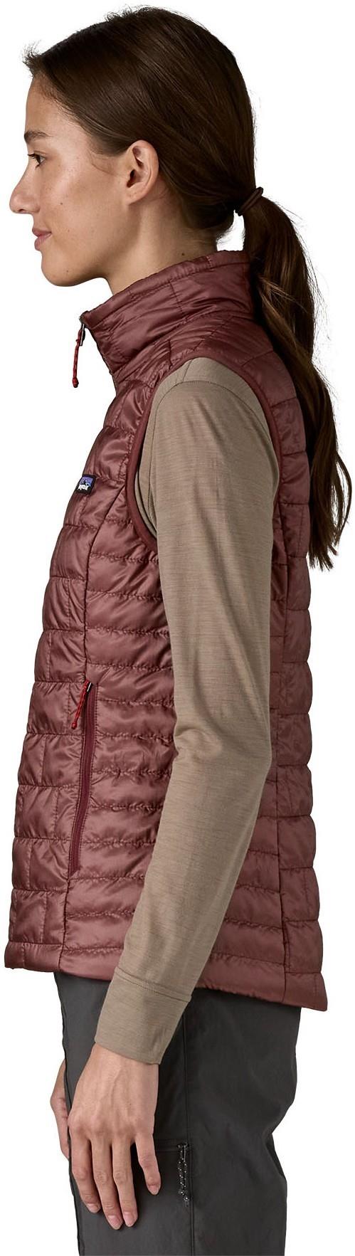 Nano Puff Vest - Womens - dark ruby 1