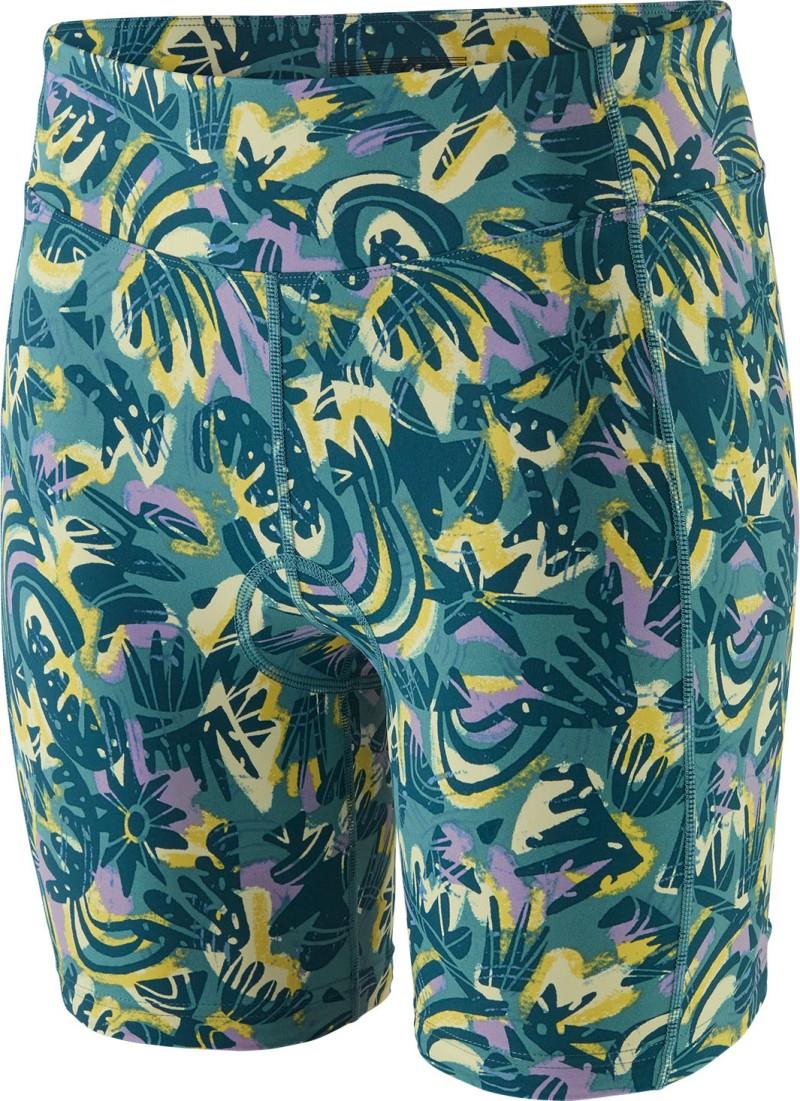 Nether Bike Shorts - Womens - wild botanist / wetland blue 1