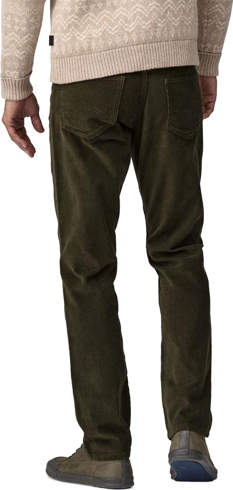 Organic Cotton Corduroy Jeans, Reg - Mens - pine needle green 1