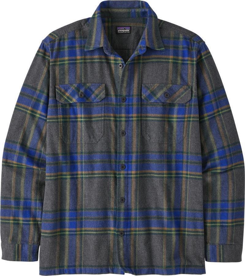 Organic Cotton Midweight Fjord Flannel LS Shirt - Mens - Edge / Black 1