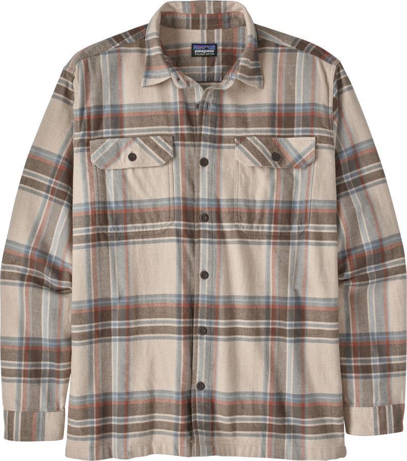 Organic Cotton Midweight Fjord Flannel LS Shirt - Mens - Edge / Nautilus Tan 1