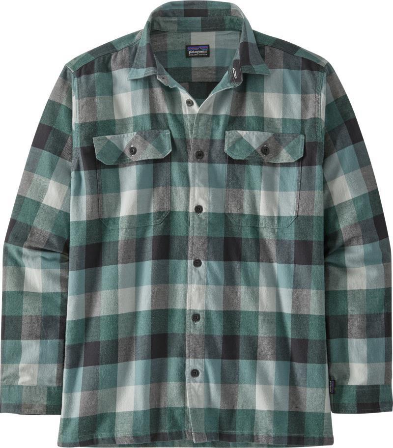 Organic Cotton Midweight Fjord Flannel LS Shirt - Mens - Guides / Nouveau Green 1