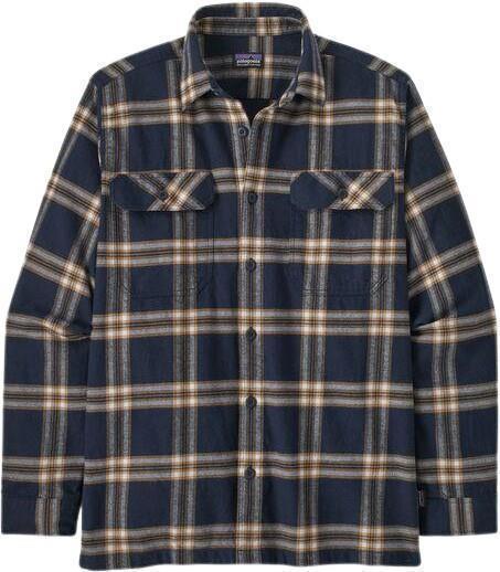 Organic Cotton Midweight Fjord Flannel LS Shirt - Mens - North Line / New Navy 1