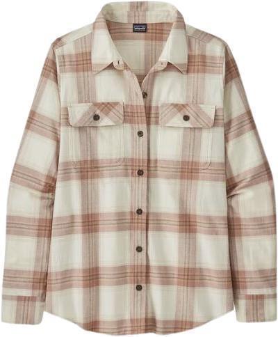 Organic Cotton Midweight Fjord Flannel LS Shirt - Womens - Canopy Fjord / Dark Natural 1