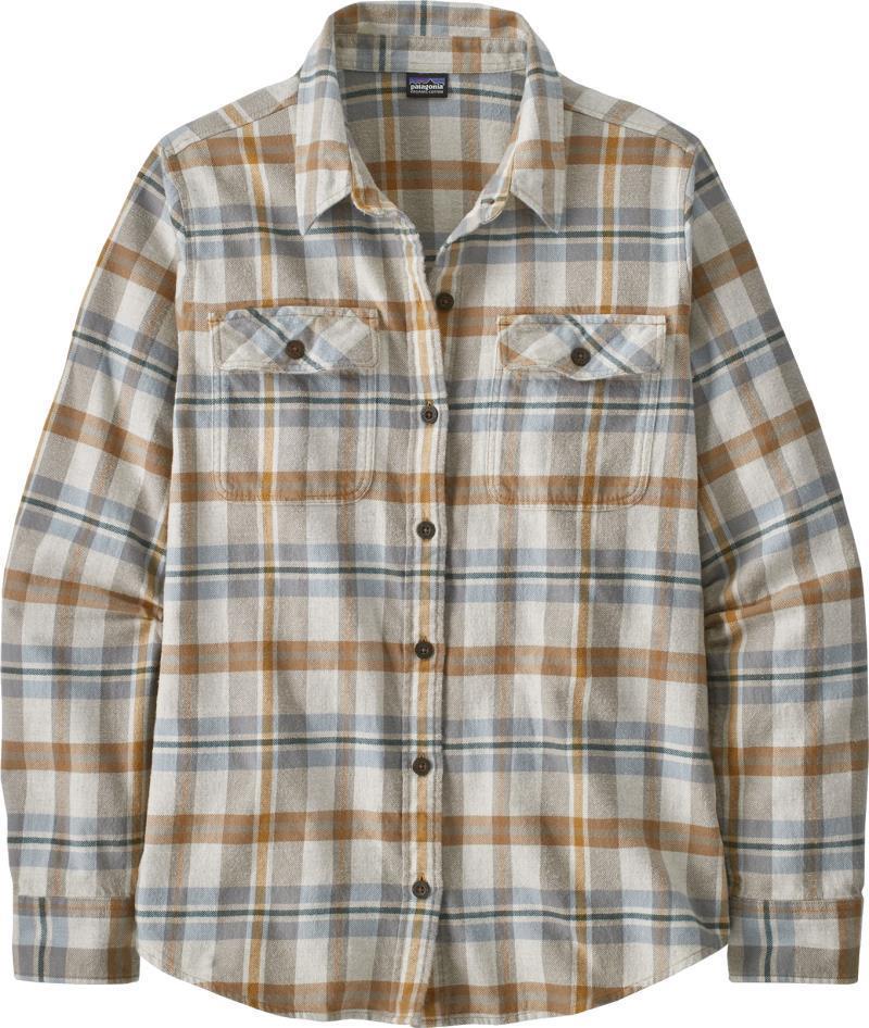 Organic Cotton Midweight Fjord Flannel LS Shirt - Womens - Fields / Natural 1
