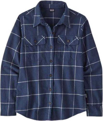 Organic Cotton Midweight Fjord Flannel LS Shirt - Womens - Woodland / Natural 1