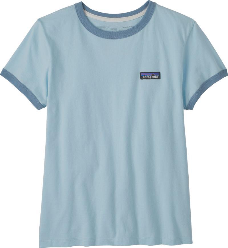 P-6 Label Organic Ringer Tee - Womens - fin blue 1