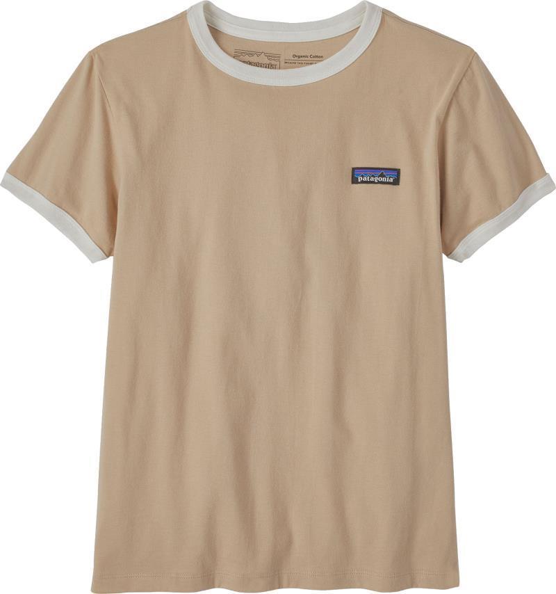 P-6 Label Organic Ringer Tee - Womens - oar tan 1