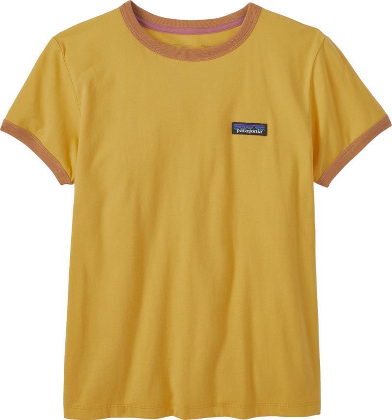P-6 Label Organic Ringer Tee - Womens - surfboard yellow 1