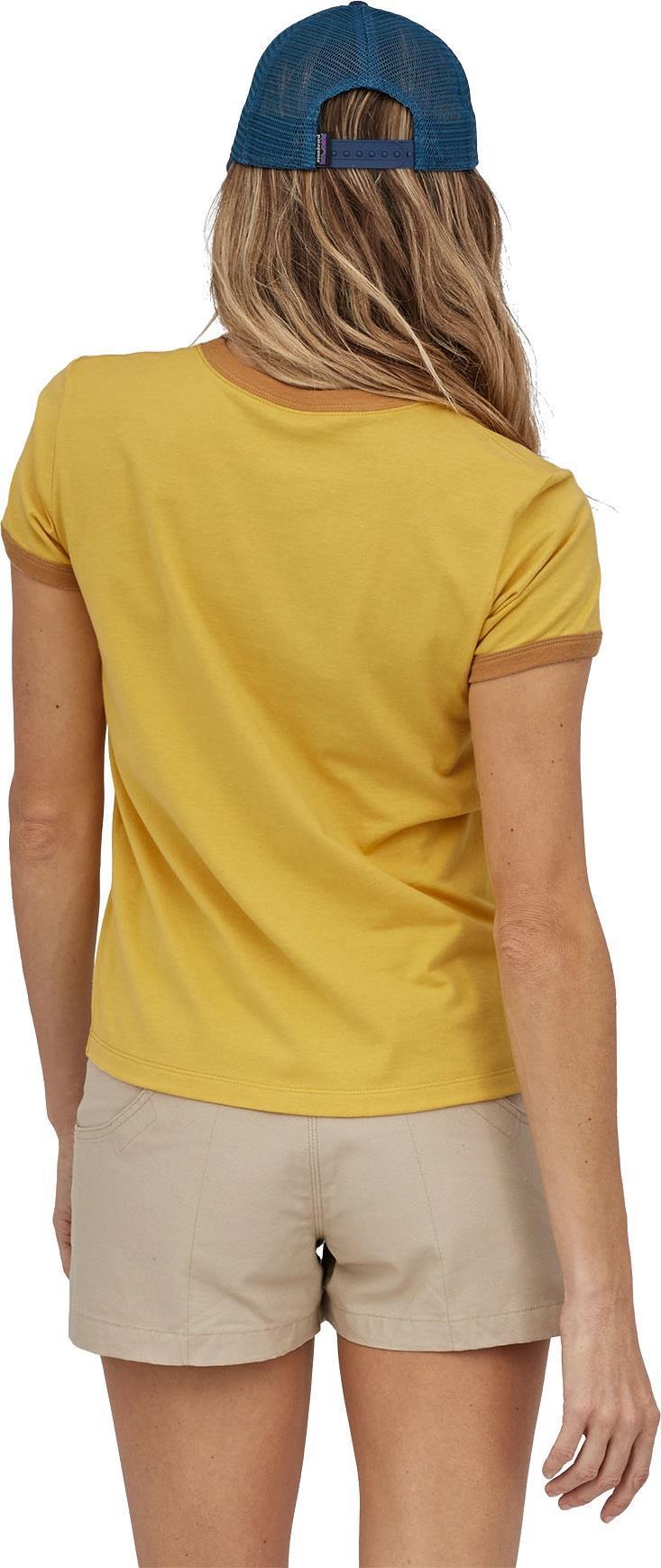P-6 Label Organic Ringer Tee - Womens - surfboard yellow 1