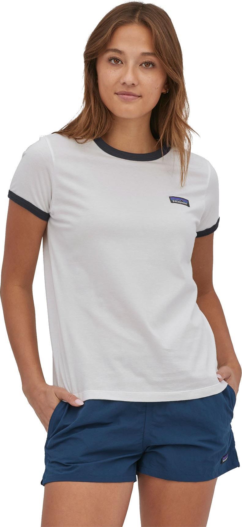 P-6 Label Organic Ringer Tee - Womens - white 1