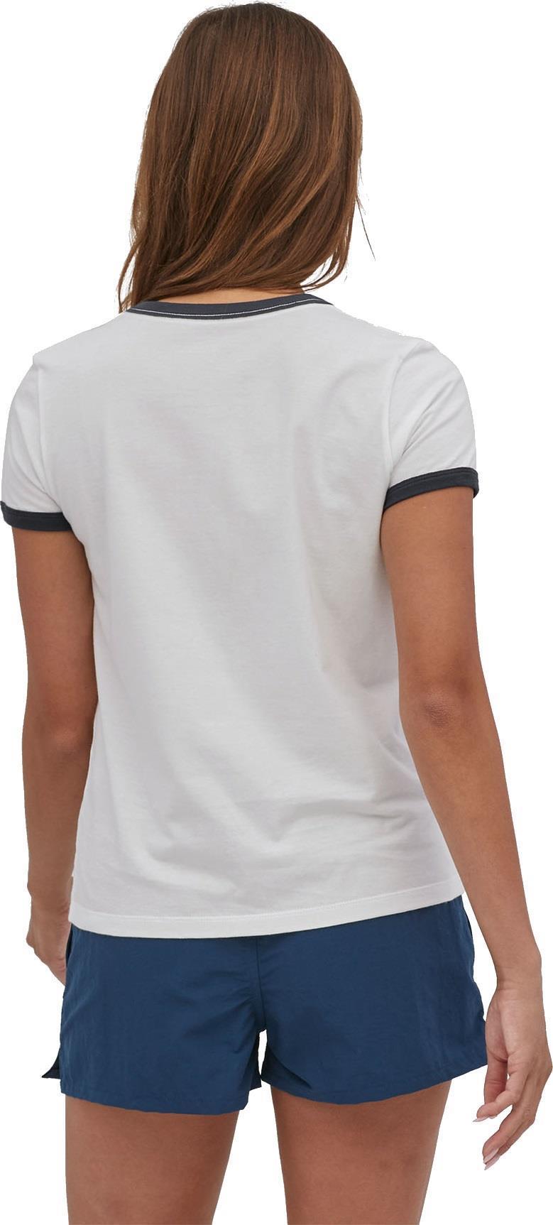 P-6 Label Organic Ringer Tee - Womens - white 1