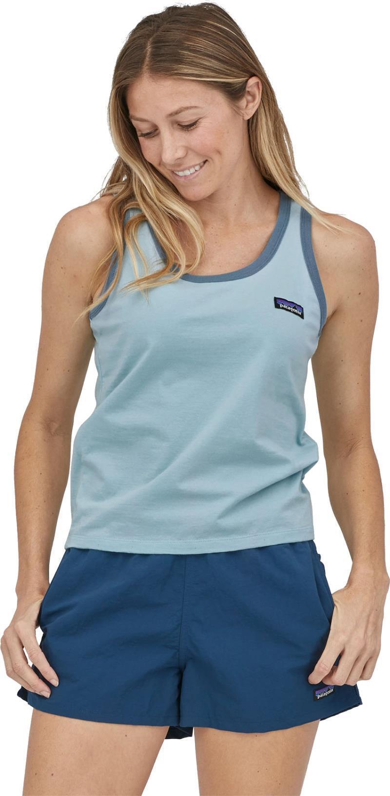 P-6 Label Organic Tank - Womens - fin blue 1