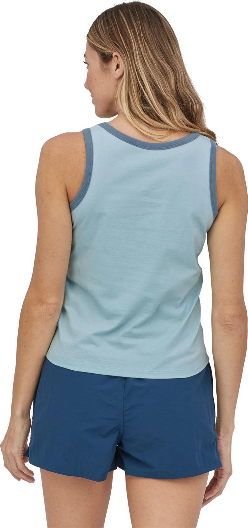 P-6 Label Organic Tank - Womens - fin blue 1