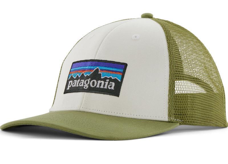 P-6 Logo LoPro Trucker Hat - White w/Buckhorn Green 1