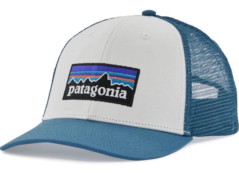 P-6 Logo LoPro Trucker Hat - White w/Wavy Blue 1