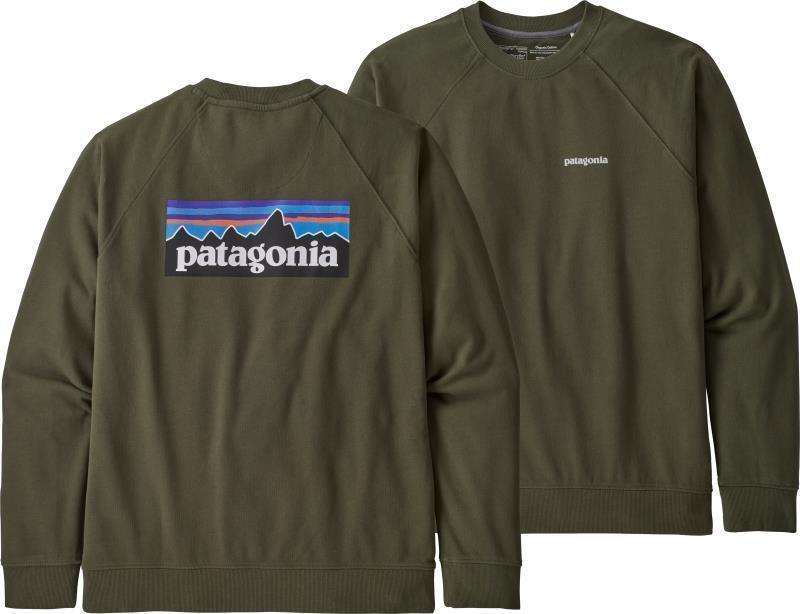 P-6 Logo Organic Crew Sweatshirt - Mens - basin green 1