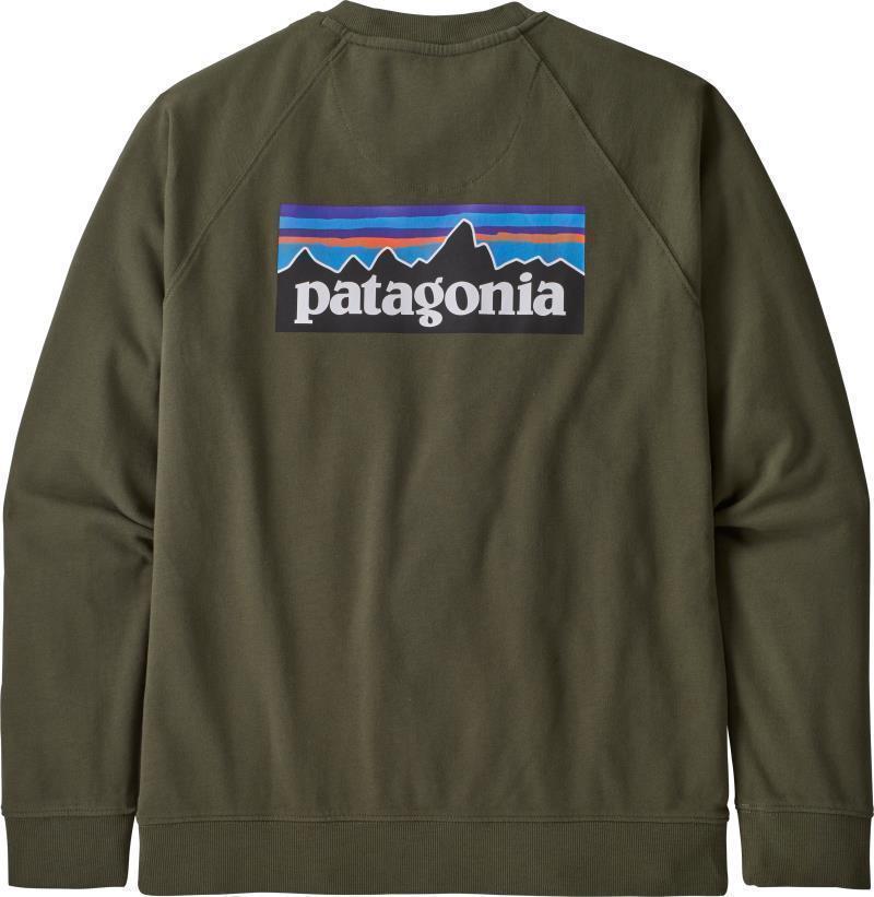 P-6 Logo Organic Crew Sweatshirt - Mens - basin green 1