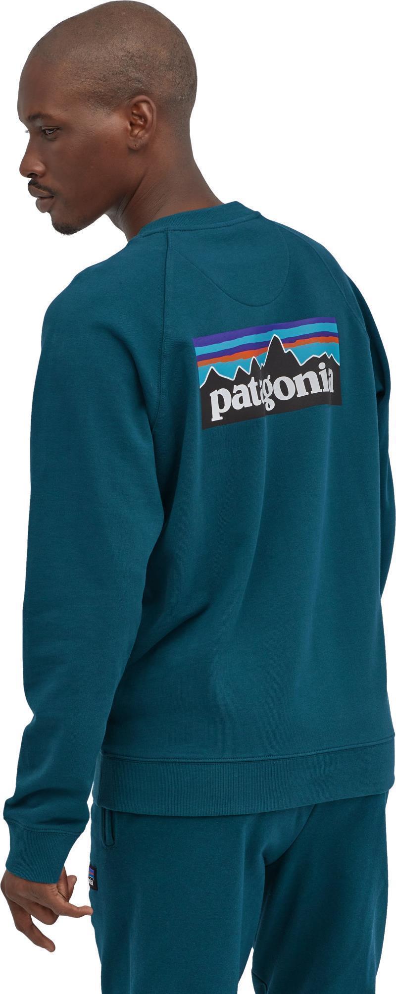 P-6 Logo Organic Crew Sweatshirt - Mens - crater blue 1